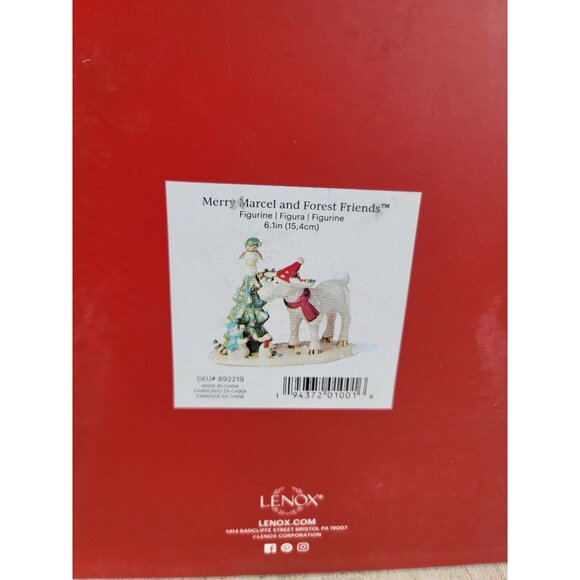 Lenox NEW Merry Marcel Forest Friends enesco figure Xmas - Picture 3 of 6